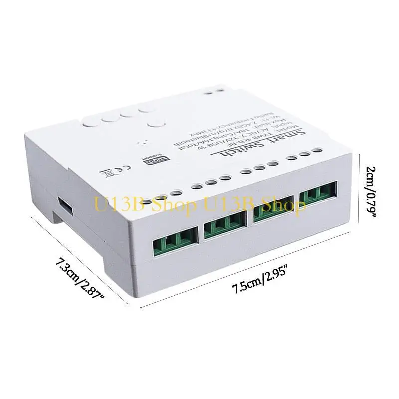 U13B Tuya 4-канальный переключатель Faceplate 433mhz для Alexa Googles Home