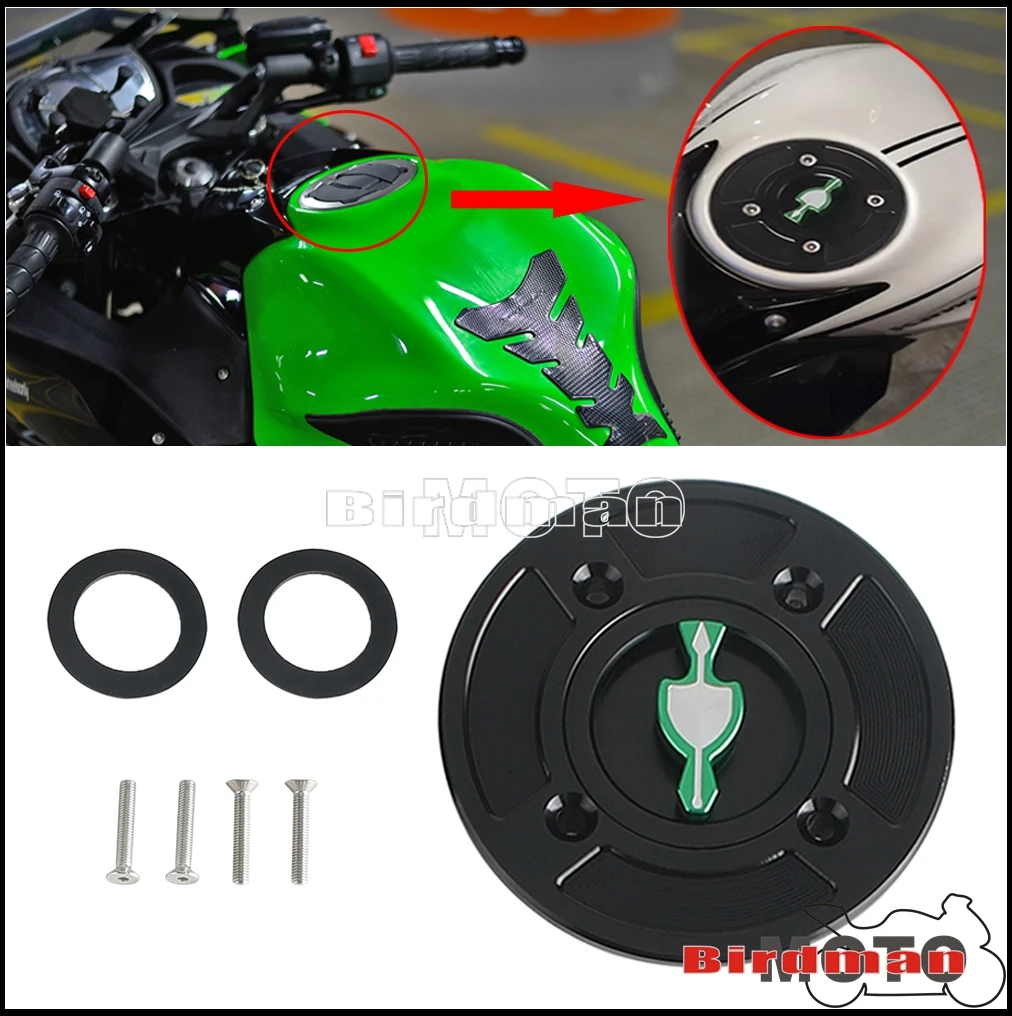 Motor Fuel Tank Caps Oil Tank Covers For KAWASAKI ZX4RR ZX25R Z900 Z650 Z400 Ninja650 400 Versys-X 300 Versys 1000 KLZ1000DKF