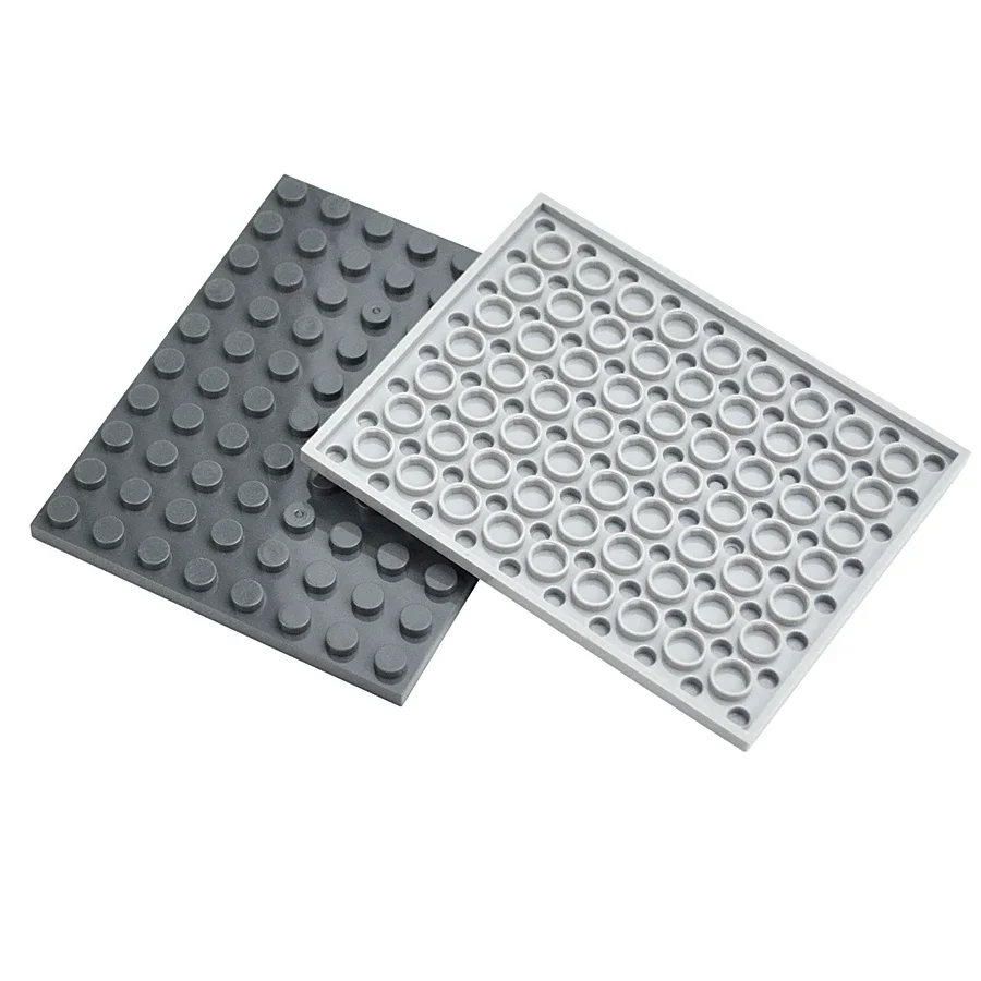 DIY Building Blocks Thin Plate Figures Bricks Size 8 X 10 Dots 6Pcs Compatible Brand Educational Construction Creative Toys