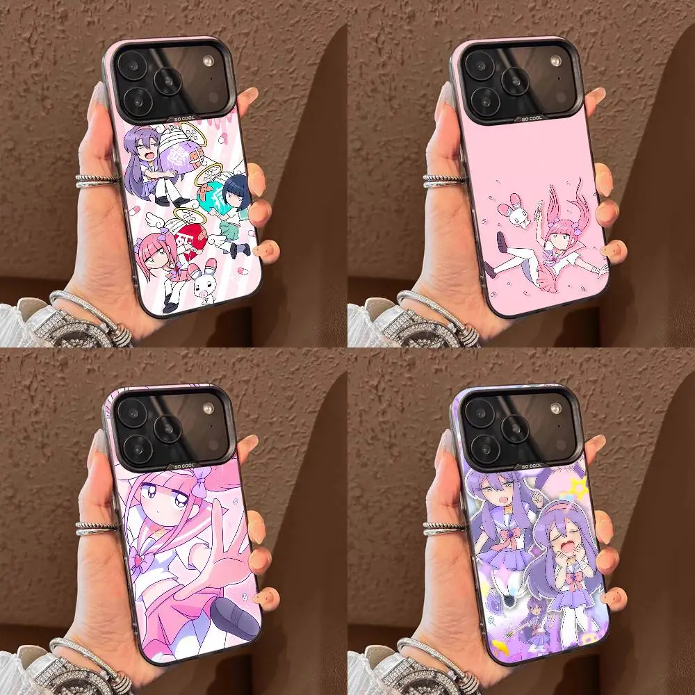 

Popular Yumekawa Characters chan Phone Case For iPhone 17,16,15,14,13,12,11,Pro,Max,Plus,E,SE4,Air,Mini Black IMD Box