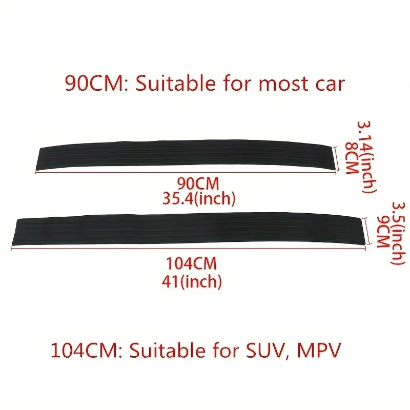 Universale 90/104 cm Auto bagagliaio striscia di protezione paraurti anti-collisione anti-graffio porta posteriore decorazione striscia soglia