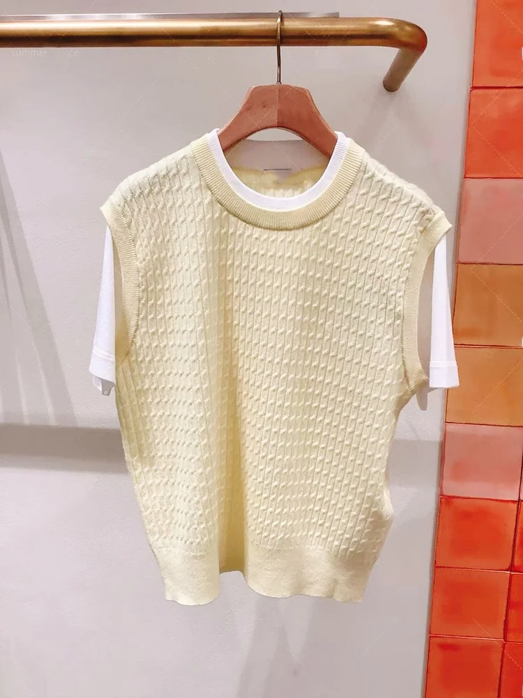 

Высококачественная трикотажная футболка с глазами, женская лоскутная дизайнерская сенсация, искусственный двухсекционный спиральный твист, обычная длина све