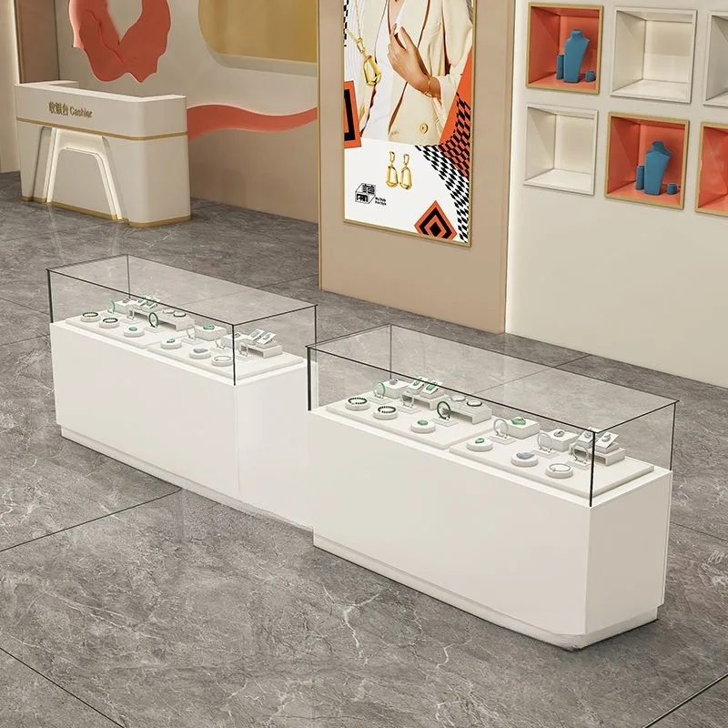 Shopping mall jewelry display cabinet mobile phone eye store glass display cabinet museum cultural relics