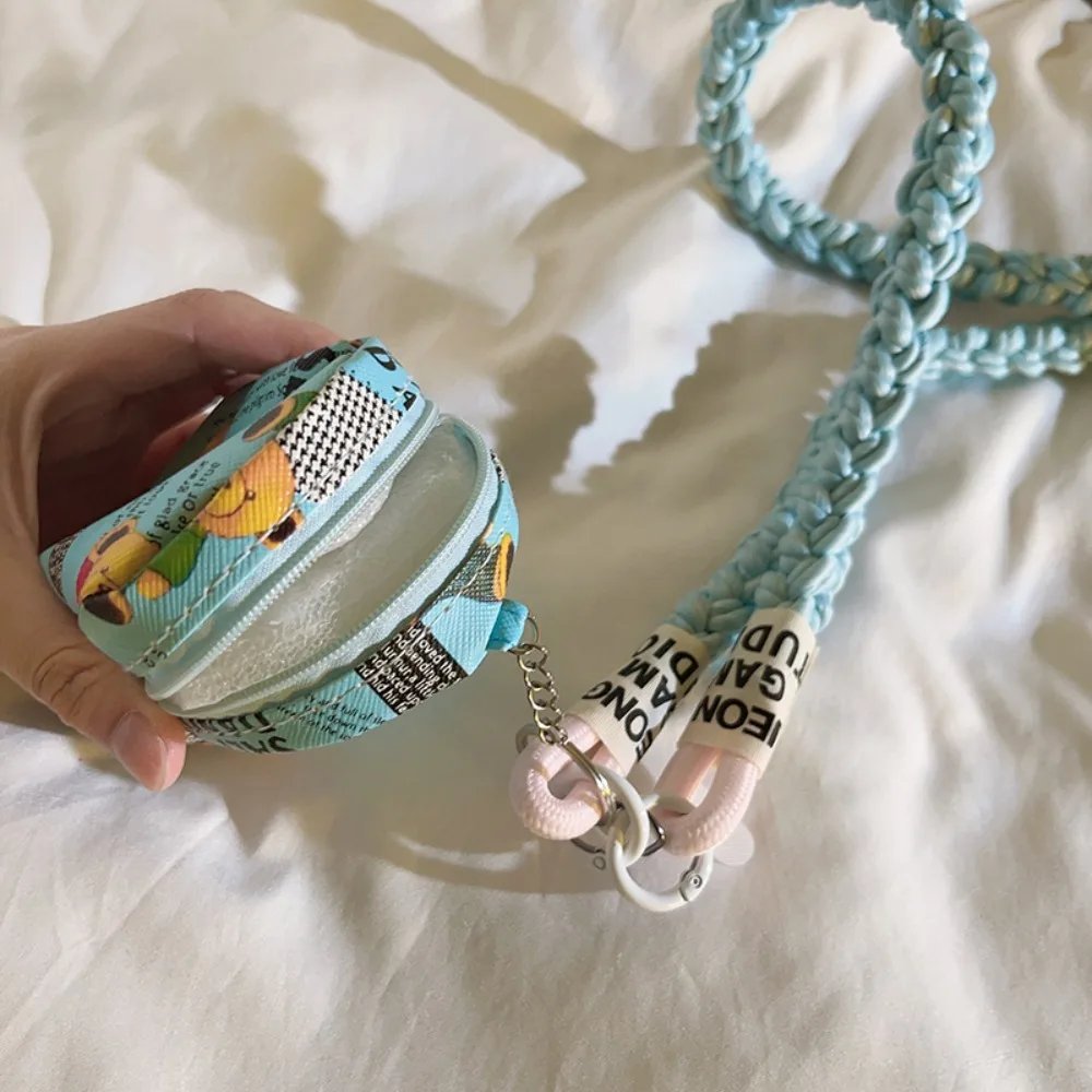 العصرية حقيبة صغيرة الدب البني المحفظة متعددة الوظائف مكافحة فقدان حزام الهاتف مع حقيبة المحمولة النسيج حبل الكرتون حقيبة الرسغ الاطفال