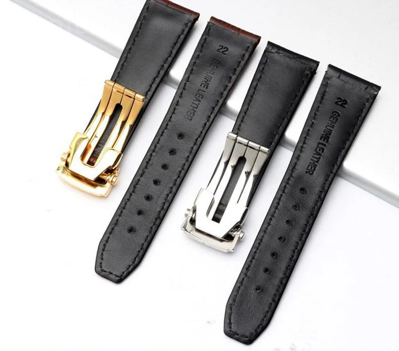 For Maurice Lacroix Pontos PT6158 Les Classiques LC6017 Series Men\'s Genuine Cowhide Strap Flexible Sweatproof Watchband 20 22mm
