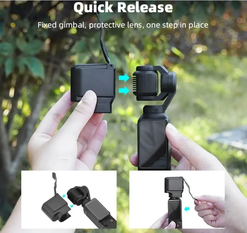 Cubierta de tapa de lente para DJI OSMO Pocket 3, tapa de lente de cámara cardán, carcasa protectora, accesorios de marco fijo a prueba de arañazos