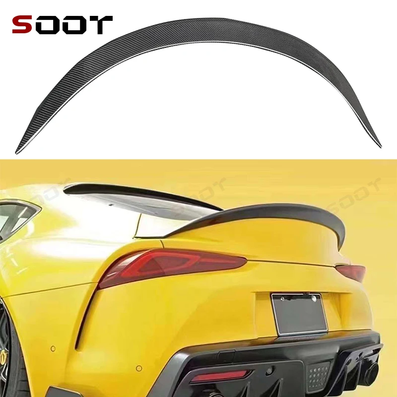 

For Toyota GR Supra A90 A91 MK5 2019+ Carbon Fiber Car Trunk Spoiler Racing Tail Wing Wing Diffuser Modified Car Auto Parts
