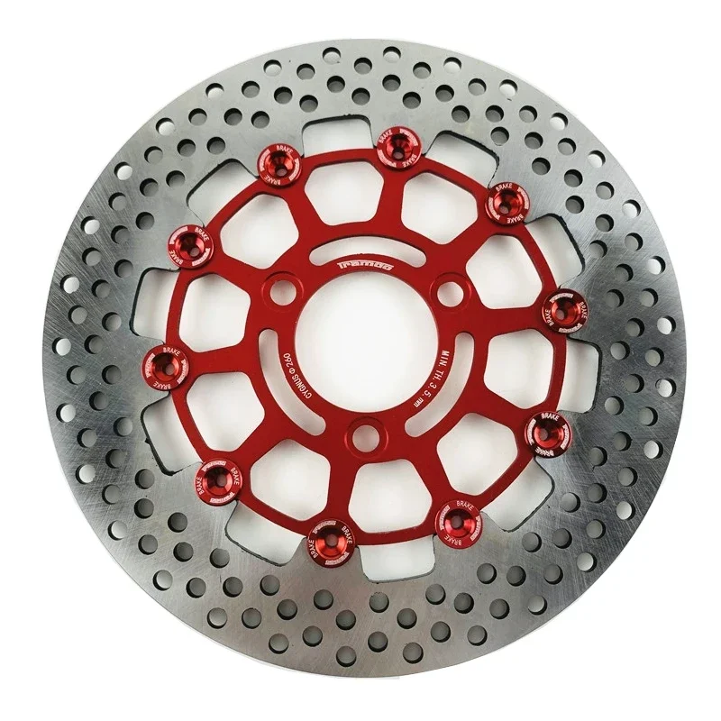 Motorcycle Universal CNC Aluminum 3 holes 260 *70mm Floating disk brake disc for  Yamaha BWS WISP Motorbike