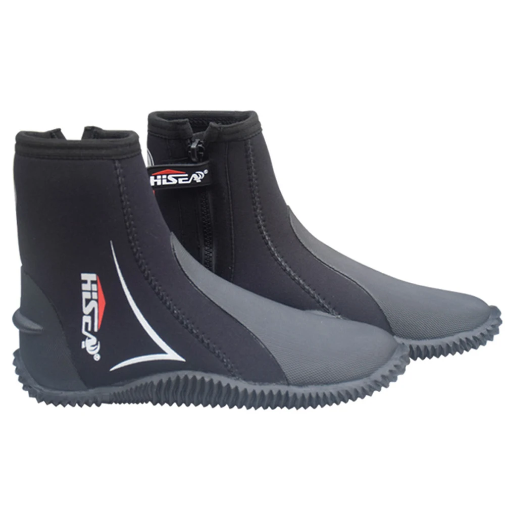 

Neoprene Scuba Diving Boots, Water Shoes, Vulcanization, Cold Proof, High Upper, Warm Fins, Spearfishing, 5mm, Winter