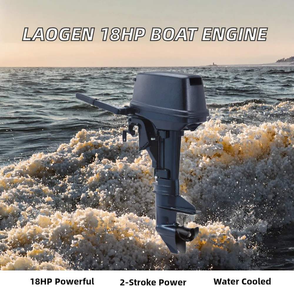 For Yamaha Tohatsu 18HP 2 Stroke Gas-oline Manual Start Marine Outboard Motor Engine Assembly for Fishing Boat
