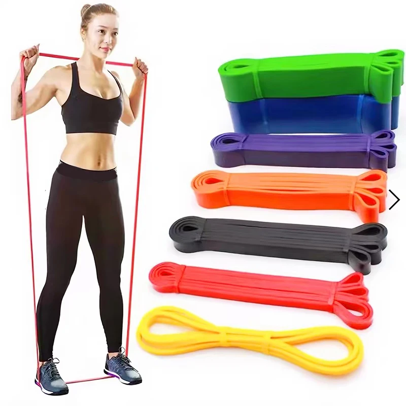 1 Stück Fitness-Widerstandsband aus Robustem Latex, Elastisches Übungsband für Krafttraining und Klimmzüge, Hilfsband zur Stärkung und Fitness-Training
