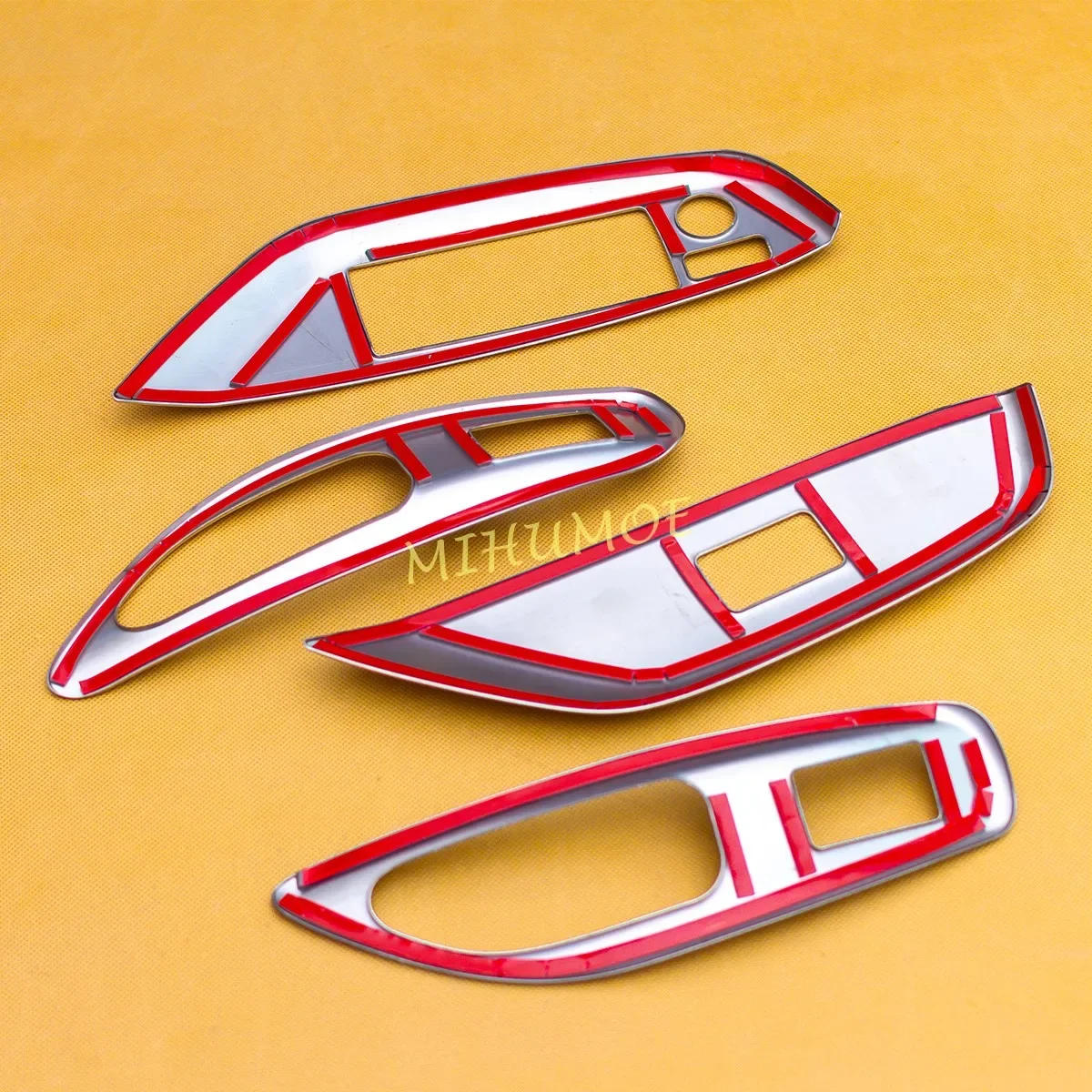 Stainless Steel Interior Door Window Switch Panel Cover Trims For Toyota Yaris / Yaris Cross 2020 2021 2022 2023 2024 2025