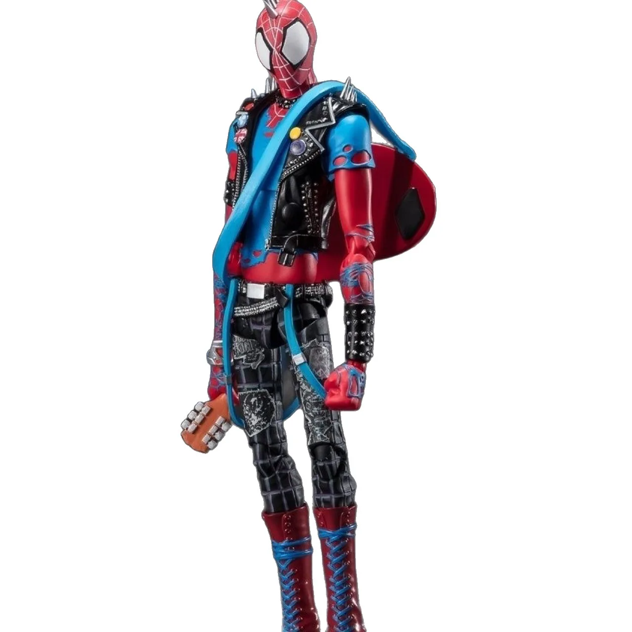 

16cm CT MARVEL Across the SpiderVerse Spider Punk Hobby Anime Collection Action Figures Mobile Handheld Toy Model Ornament Gift