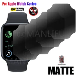 Matte Anti Spy Hydrogel Film for Apple Watch Ultra 49mm 45mm 41mm 40mm 44mm iWatch Series 8 7 SE 4 5 6 Privacy Screen Protector