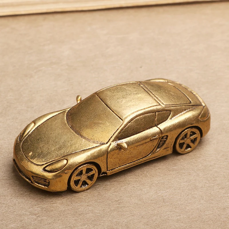 1Pcs Sport Car Figurine Lightweight Desktop Decoration Study Brass Artware Car Model Table Collection Accessories