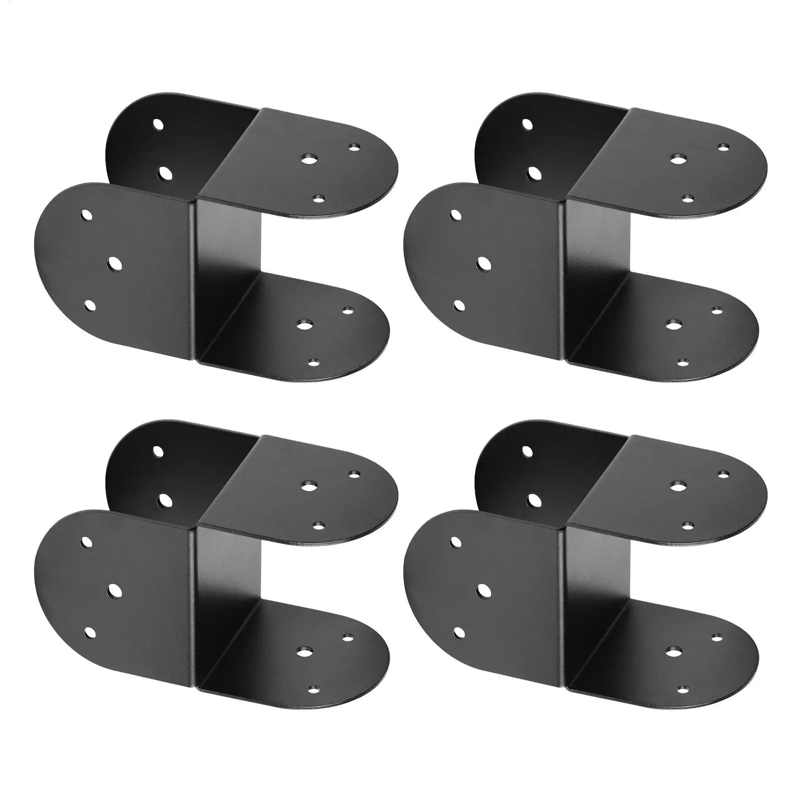 

Кронштейны для столбов, сверхпрочные водонепроницаемые соединители, 4 шт., для деревянных столбов, для использования на улице, в саду, на ограждениях, террасах, беседках