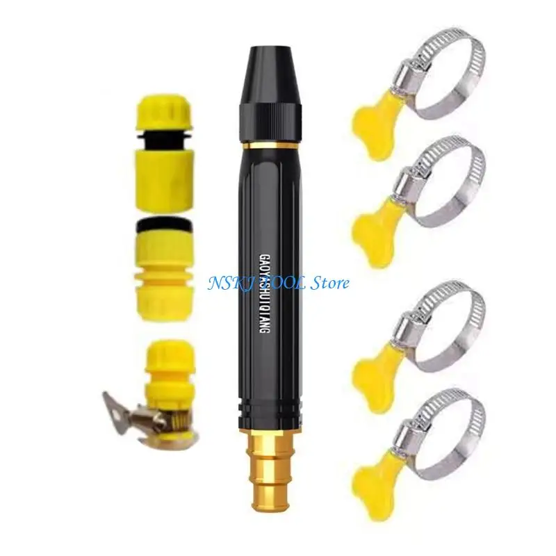 L8RC High Pressure Plastic Water Guns Nozzle with Ergonomic Handle For Garden And Car Washing With Adjustable Sprayed Patterns