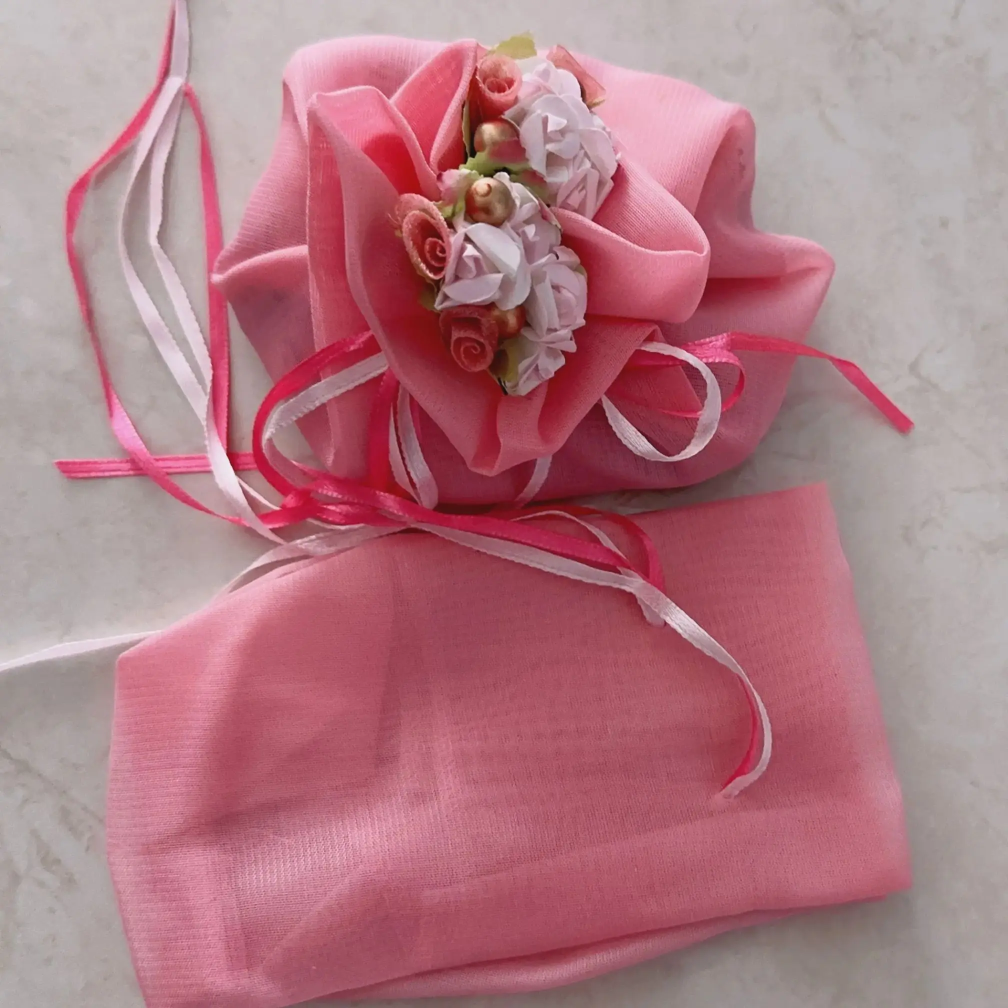 5pcs Draw String Candy Gift Bags Souvenirs Bags Wedding Package Bag 5.5*2.4'' for Wedding Party Gift Favors Decoration