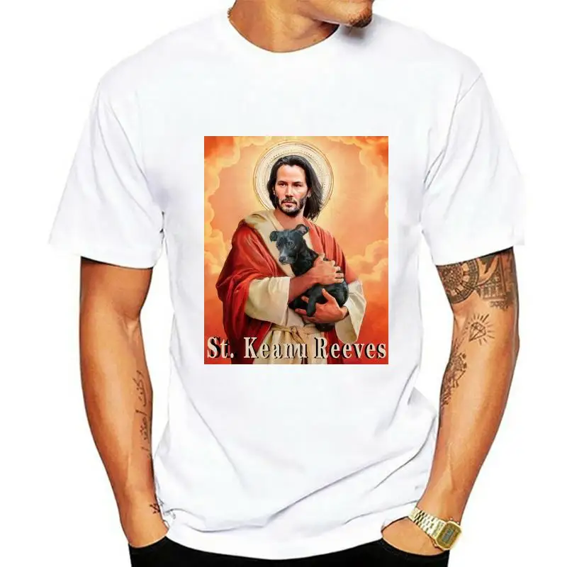 Saint Keanu - Meme Retro Pastel Cute for Reeves Mens T-Shirt