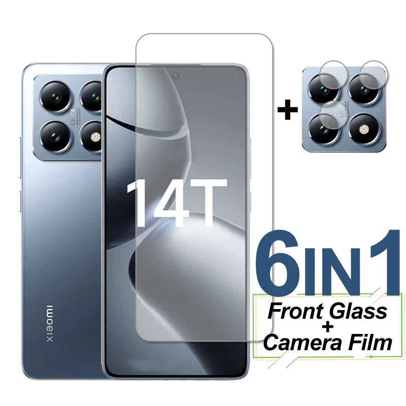 For Xiaomi 14T Glass Screen Protector Tempered Glass On Xiaomi 14T Protective Phone Camera Lens Film For Xiaomi Mi 14T Pro