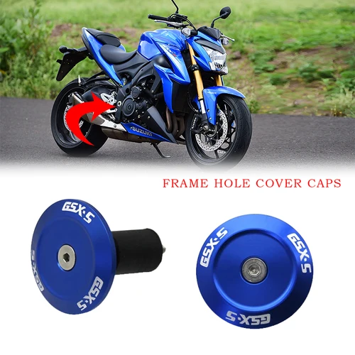 Ajuste para Suzuki GSXS-1000F GSX-S1000 2015-2022 tapones para orificios insertar tapas de extremo accesorios de motocicleta tapas de cubierta de orificio de marco de aluminio