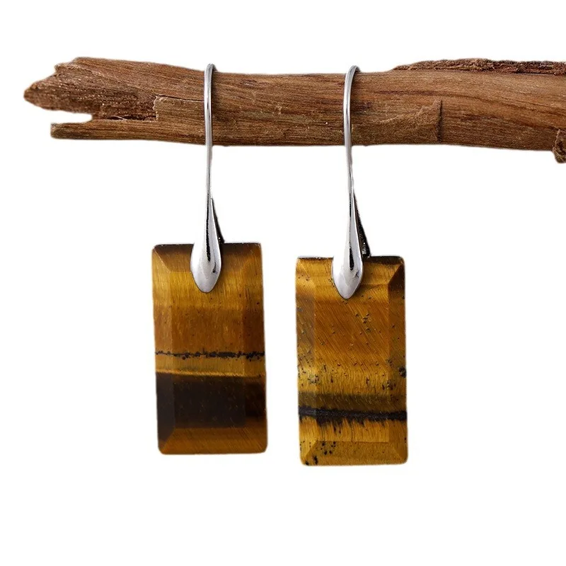 Gomggsale Alluring Gemstone Drop Earrings - Nature's Patterns in Jewelry