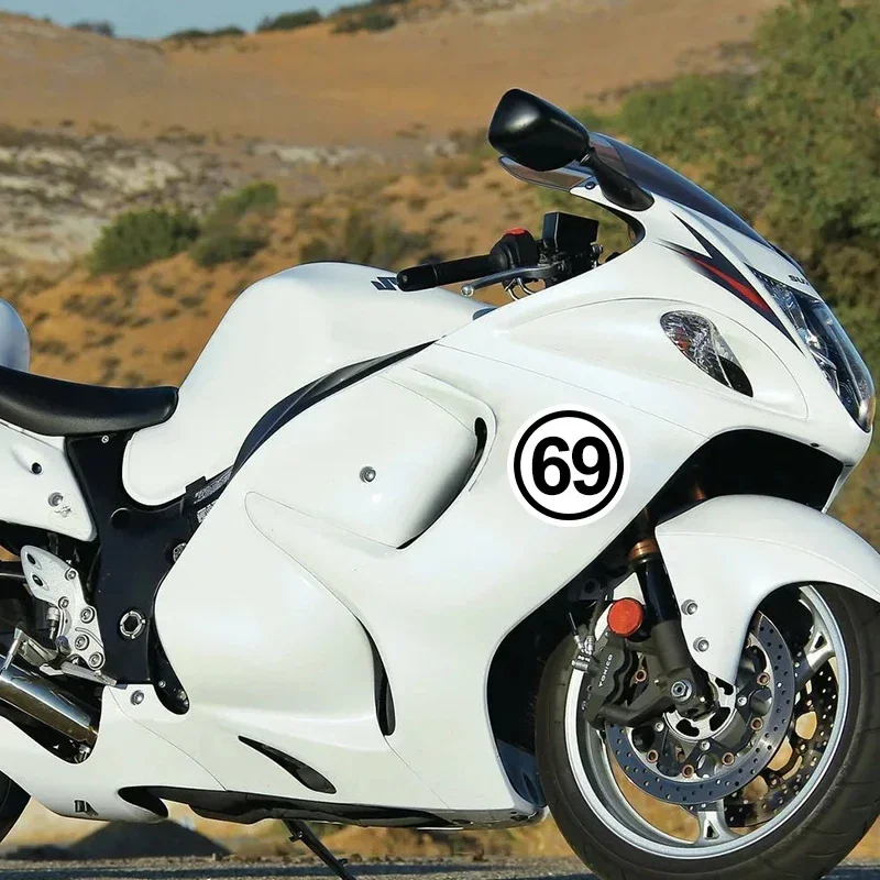 مخصص سباق عدد ملصقات 10 11 13 17 23 69 77 في دائرة مقاوم للماء سيارة دراجة نارية خوذة الشارات ملصق