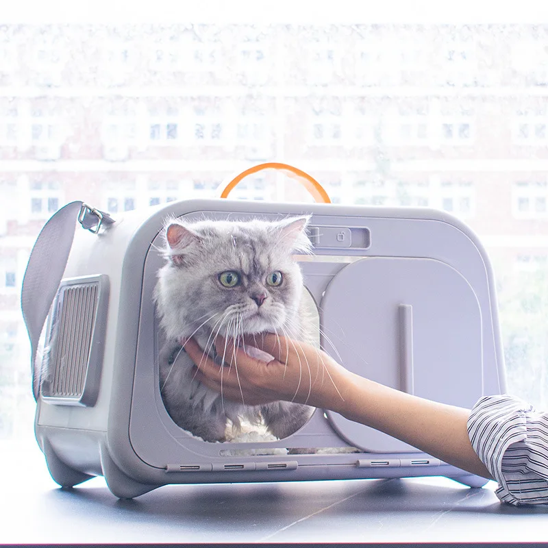 

Transparent Cat Backpack Fashion Carrier For Cats Space Capsule Breathable Pet Travel Bag Outdoor