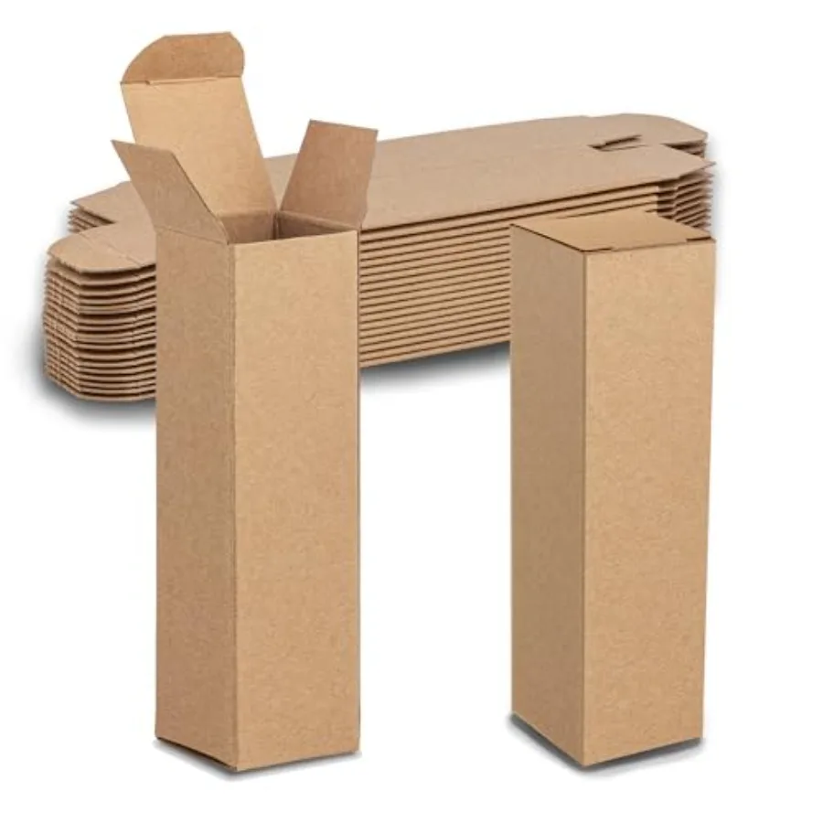 

Подарочная коробка из крафт-картона с откидной крышкой 2" x 2" x 7" - Коробки для подарков с крышками - Упаковка из 30 штук