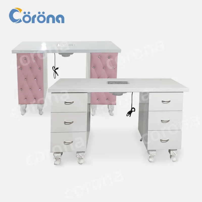 Nail Salon Manicure Table Luxury Technician Salon Manicure Furniture Nail Table and Pedicure Chair Set