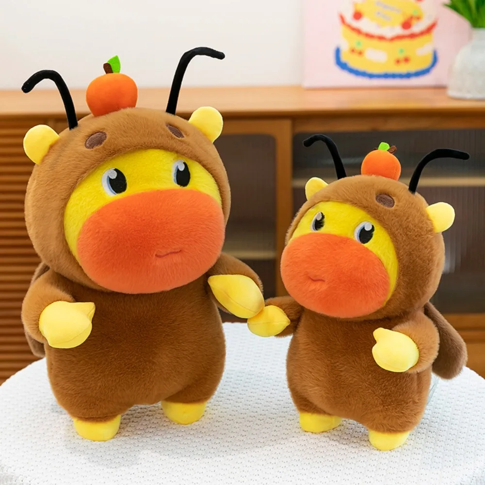 Cartoon Capybara Lulu Plush Toy Cute Funny Transformation Cockroach Doll Creative Doll Pillow Comfort Doll Birthday Gift