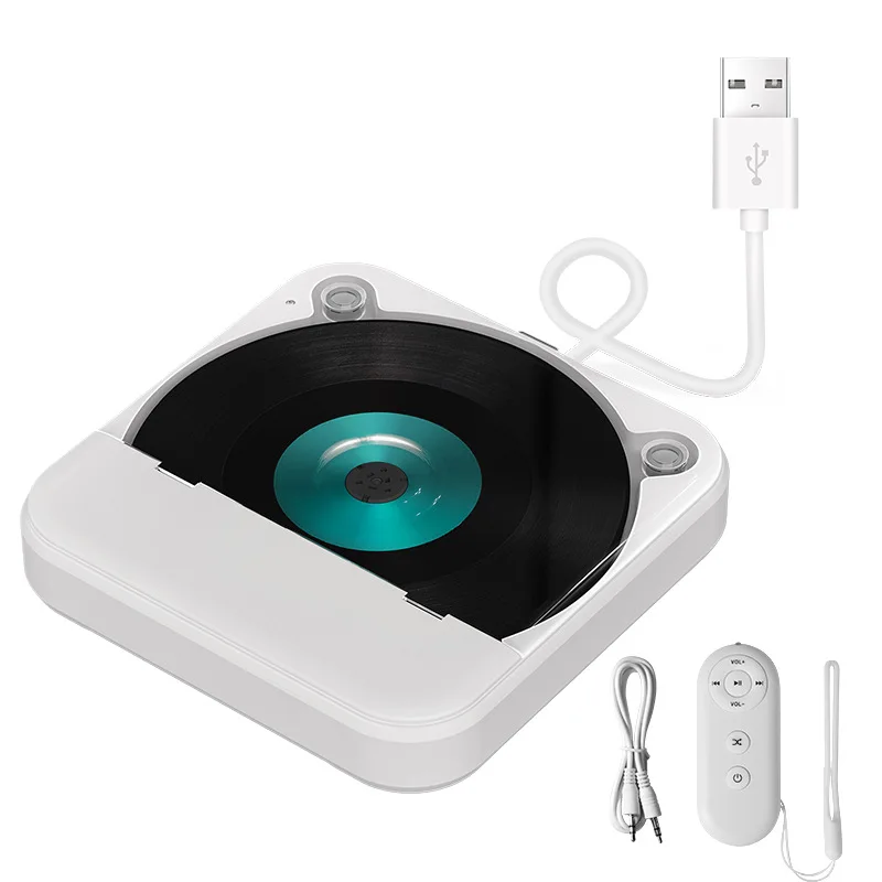 Auto-CD-Player, USB-Verbindung ohne Qualitätsverlust, HiFi, Multifunktionaler CD-Player, für verschiedene Fahrzeugmodelle, Weiß