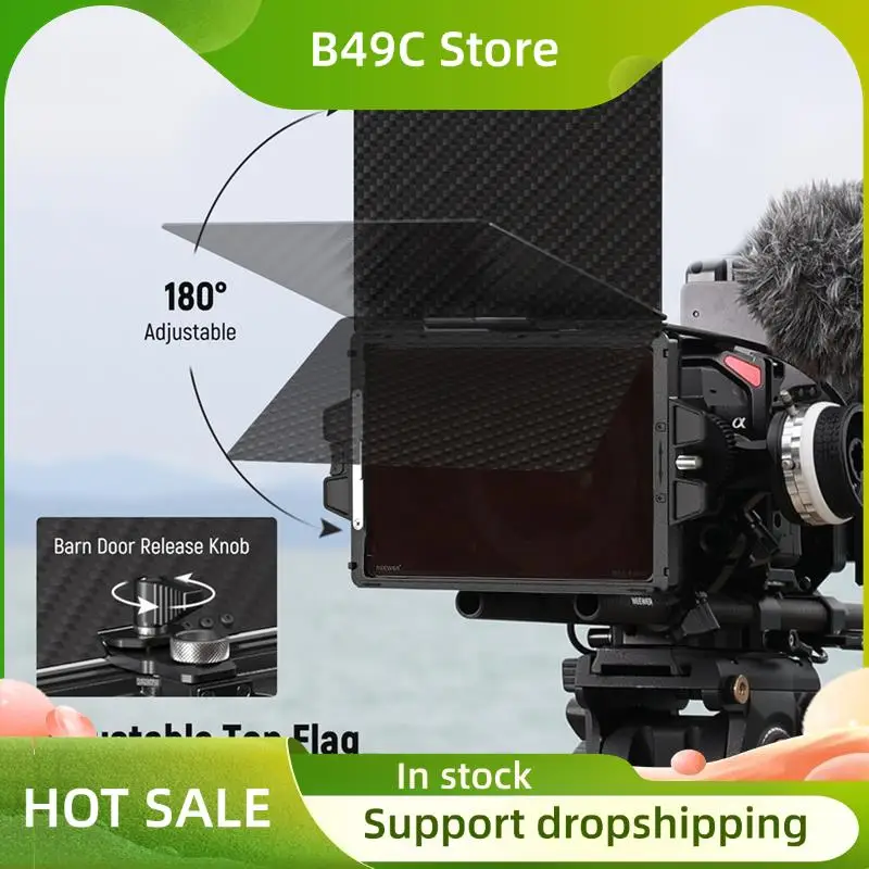 

B49C Матовая коробка с 4-дюймовым X 5,65-дюймовым лотком для фильтра, флаг из углеродного волокна для беззеркальной зеркальной камеры с объективом 67/72/77/82 мм