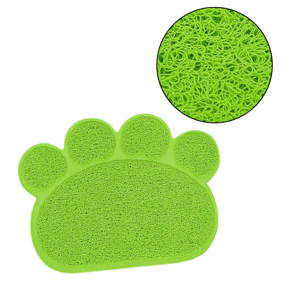 Premium Cat Litter Mat Extra Thick PVC Deep Loofah Texture Floor Protector for Cats Washable Reusable Cat Cleaning