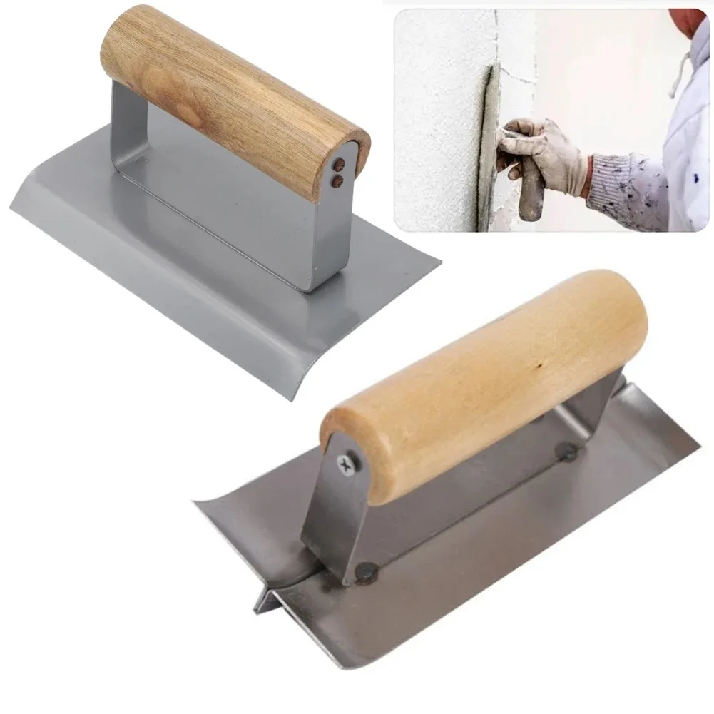 Concrete Edge Trimmer & Cement Groover - Construction Plastering Half-Round Corner Tool for Seam Cutting & Defect Repair
