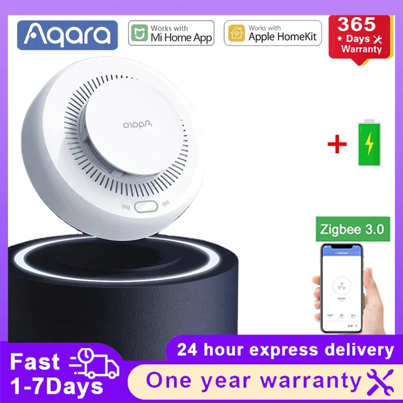 NEW Aqara Smoke Detector Zigbee 3.0 Smart Fire Alarm Monitor Sound Alert Home Security Remote Control For Xiaomi Mi Home Homekit