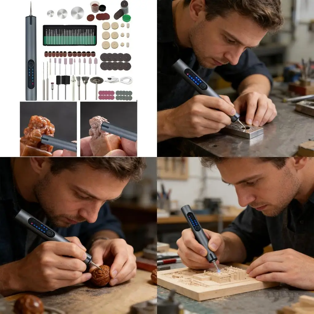 Adjustable Speed Engraving Tool Carving Pen Includes Various Accessories for Engraving Grinding Polishing high quality