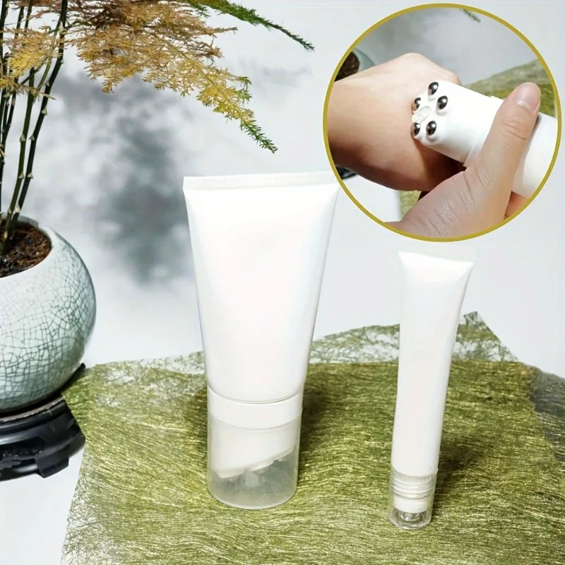 1 Stück nachfüllbare Roll-On-Massageflasche, weicher Schlauch für Lotion/Essenz/Sonnencreme, tragbares Reise-Hautpflege-Zubehör, Urlaubsgeschenk ﻿