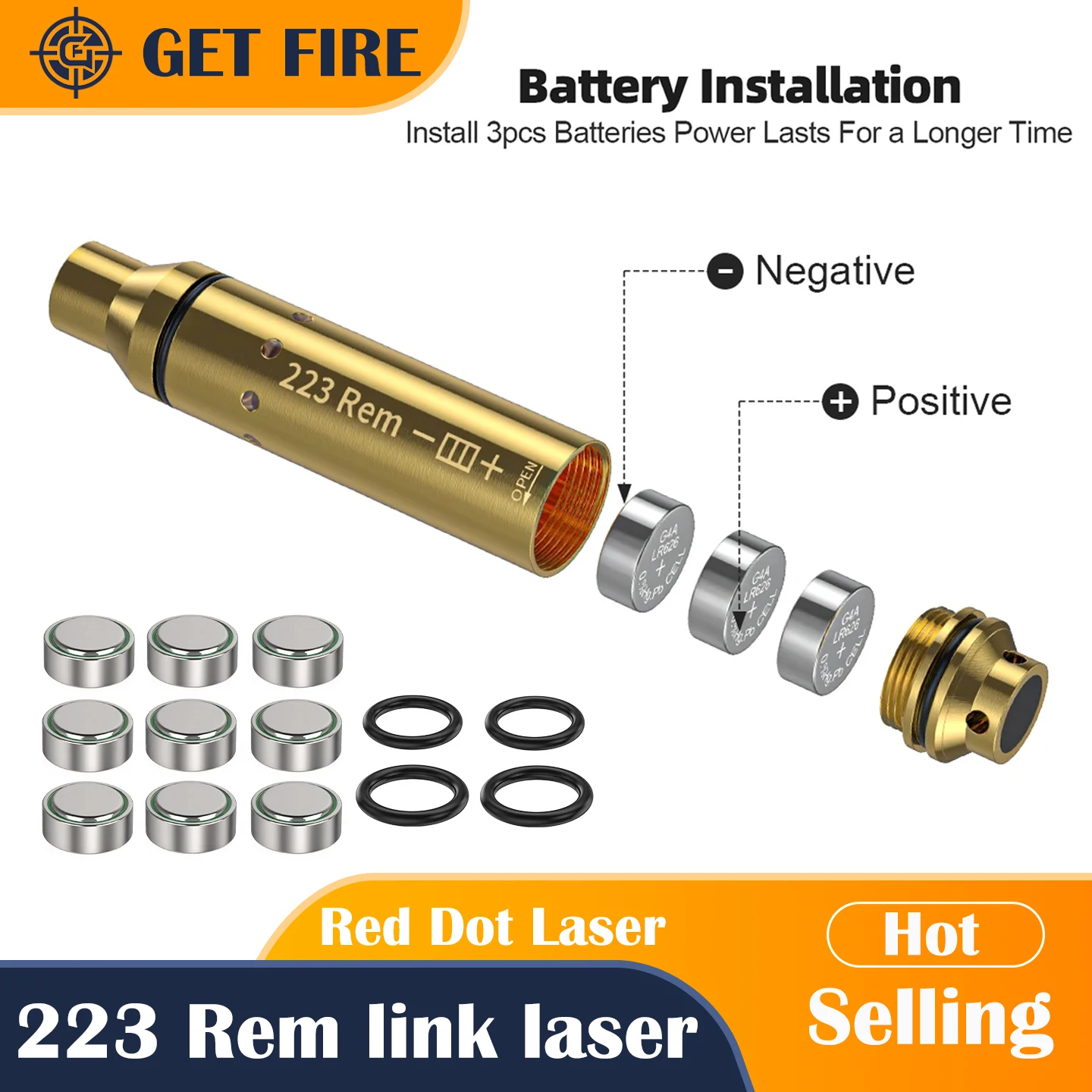 

223 Rem link лазерный тренировочный картридж Red Dot Laser Training Bullet Dry Fire лазерный тренажерный картридж тактический