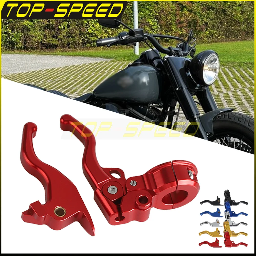 Motorcycle Accessories Clutch Brake Lever Left & Right Control Levers For Harley Softail Breakout Deluxe Fat Boy Bob FXBR FXSB