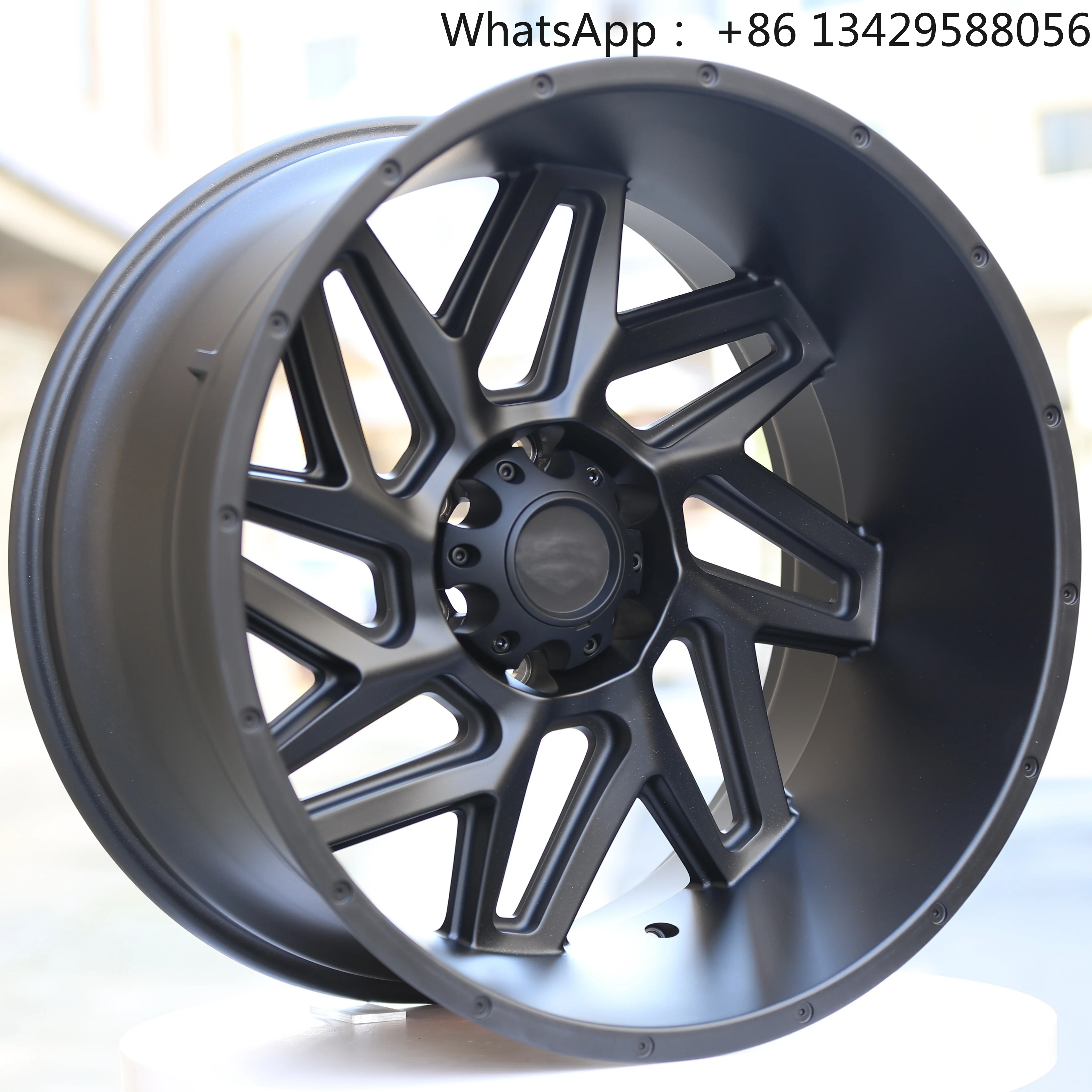 

20*9 20*10 20*12 22*12 Black Milled Window and Chrome Plated JWL VIA SAE J2530 TUV 4X4 Aluminum Alloy Off-road Wheels Rim