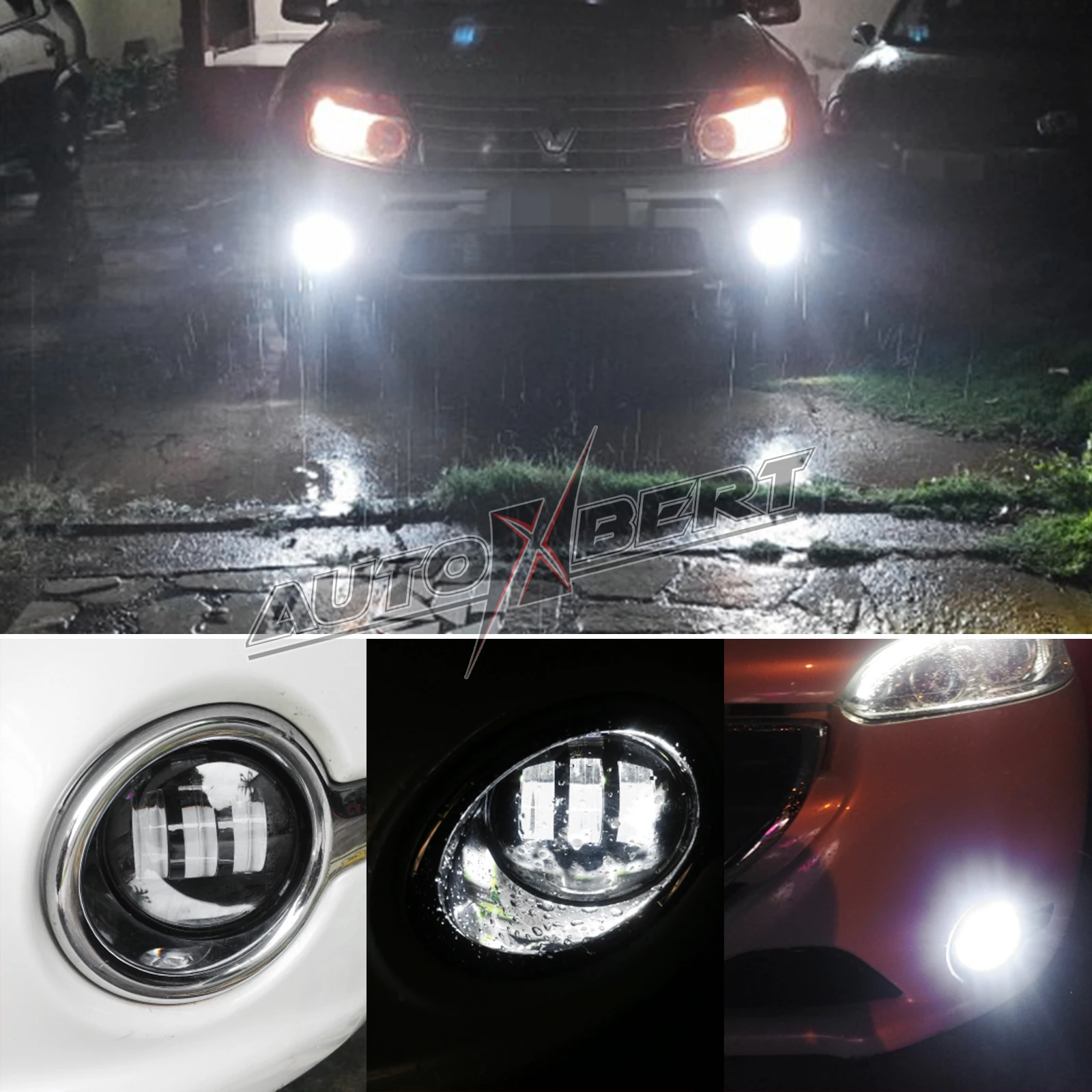 2x Bumper Fog Light Lamp Assembly LED Switch Foglight For Suzuki Jimny Grand Vitara Alto Swift 3 Splash For Mitsubishi Outlander