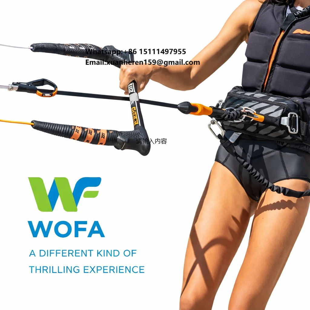 Black/Orange Factory Water Supply Outdoor Surfing Kite Handle Travel Gliding Surfboard Handheld Traction Rope