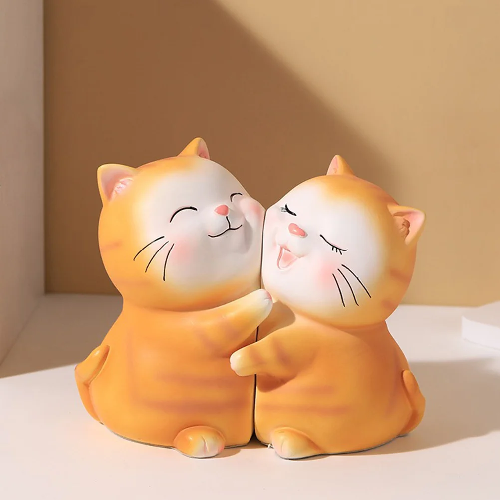 

1 Pair Resin Cartoon Bookend Adorable Desktop Bookend For Office Home Decorative Bookends Reusable Stopper Board Tabletop Book