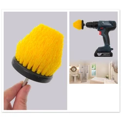 2.5‘’ Cone Electric Drill Cleaning Brush Hex 6.35mm Wheel Scrubber Brushes  Extension Rod Car Washing Conical Detail Cleaning