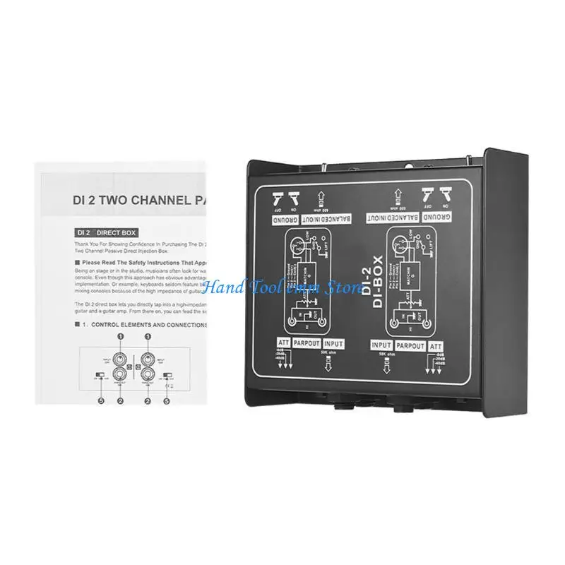 H37F Professional DIRECT BOX Single Channel Passive DI-Box Direct Injection Box