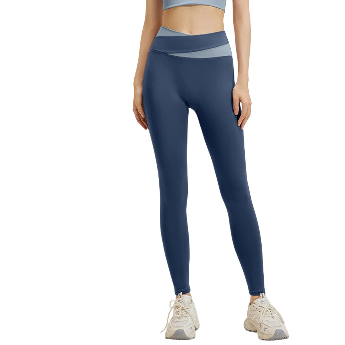 Women's High Waist Patchwork Yoga Pants Butt Lift Tummy Tightening Seamless Leggings for Workout
