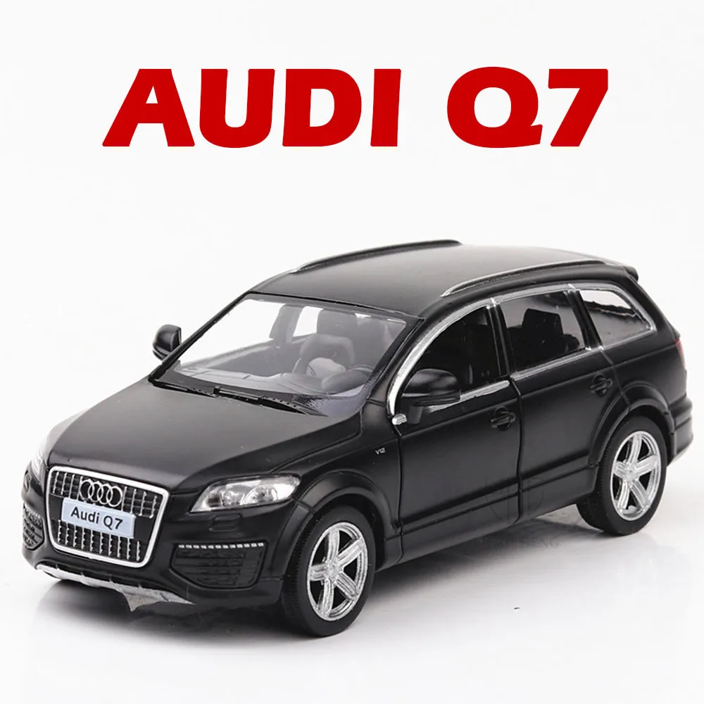 Auti q7-子供用車モデル,合金玩具,日曜大工,コレクション付きシミュレーションモデル,子供用ギフト,1/36