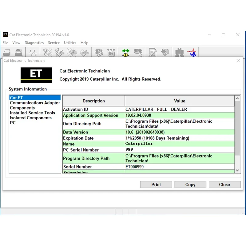 For Cat 2023A Cat ET ET3 Electronic Technician Diagnostic Excavator Software with one pc Active+install video