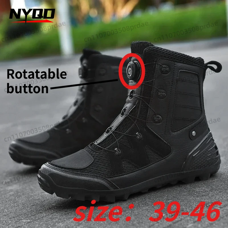 

Motorcycle Boots Men Four Seasons Breathable Moto Riding Shoes Cruiser Touring Ankle Boots Riding Boots